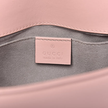 Gucci Calfskin Matelasse Mini GG Marmont Shoulder Bag Perfect Pink 8 of 10