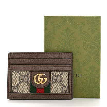 Gucci GG Supreme Monogram Ophidia Card Holder Brown 7 of 8