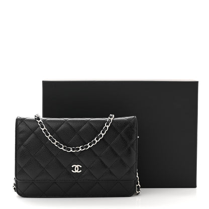 Chanel Caviar Quilted Wallet on Chain WOC Black 12 of 12