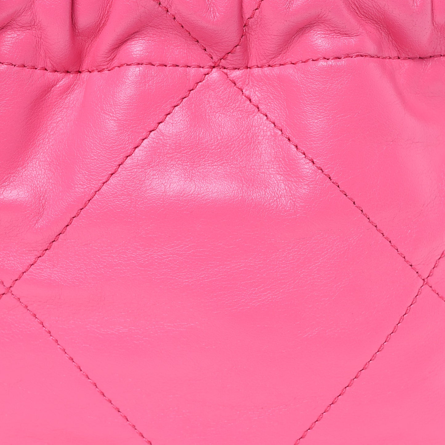 Shiny Calfskin Quilted Mini Chanel 22 Pink