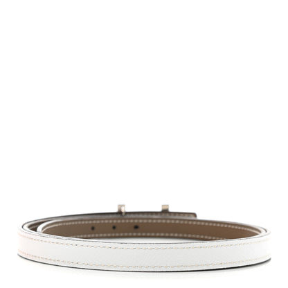 Hermes Epsom Swift 13mm Focus Belt 85 Etoupe White 2 of 4