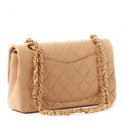 Chanel Lambskin Quilted Small Double Flap Beige 2 of 9