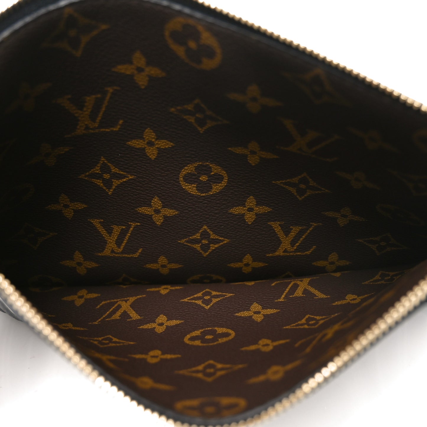 Calfskin Neverfull Inside Out MM Pochette Black