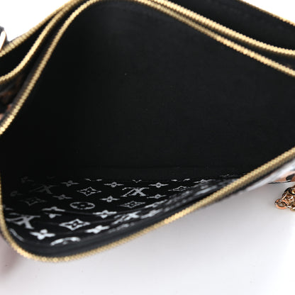 Louis Vuitton Monogram Giant Jungle Pochette Double Zip Black 6 of 10