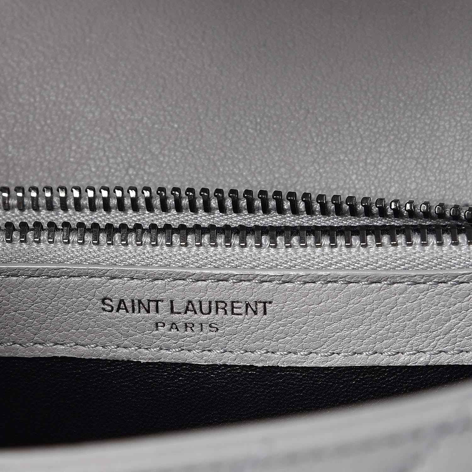 Saint Laurent Sheepskin Matelasse Monogram Medium College Bag Light Grey 8 of 10