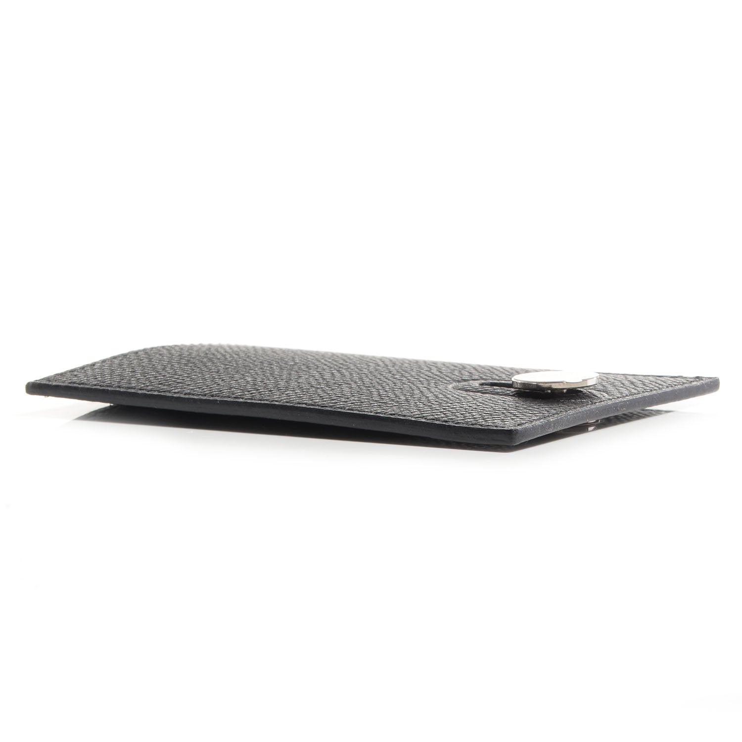 Hermes Epsom Diabolo Card Holder Case Black 4 of 8