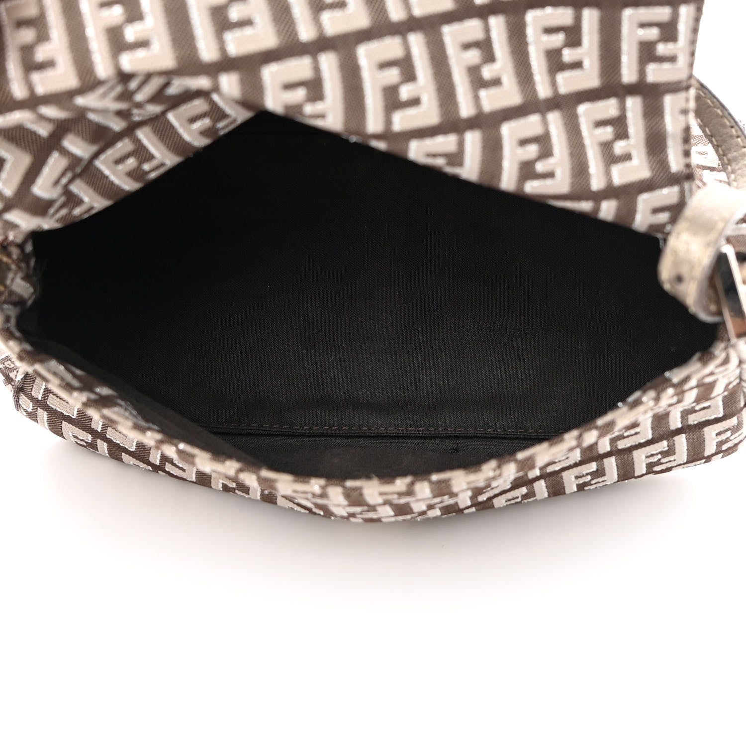 Fendi Metallic Zucchino Mini Mama Baguette Caffe Argilla Canna di Fucile 5 of 13
