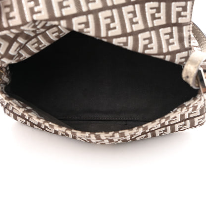 Fendi Metallic Zucchino Mini Mama Baguette Caffe Argilla Canna di Fucile 5 of 13
