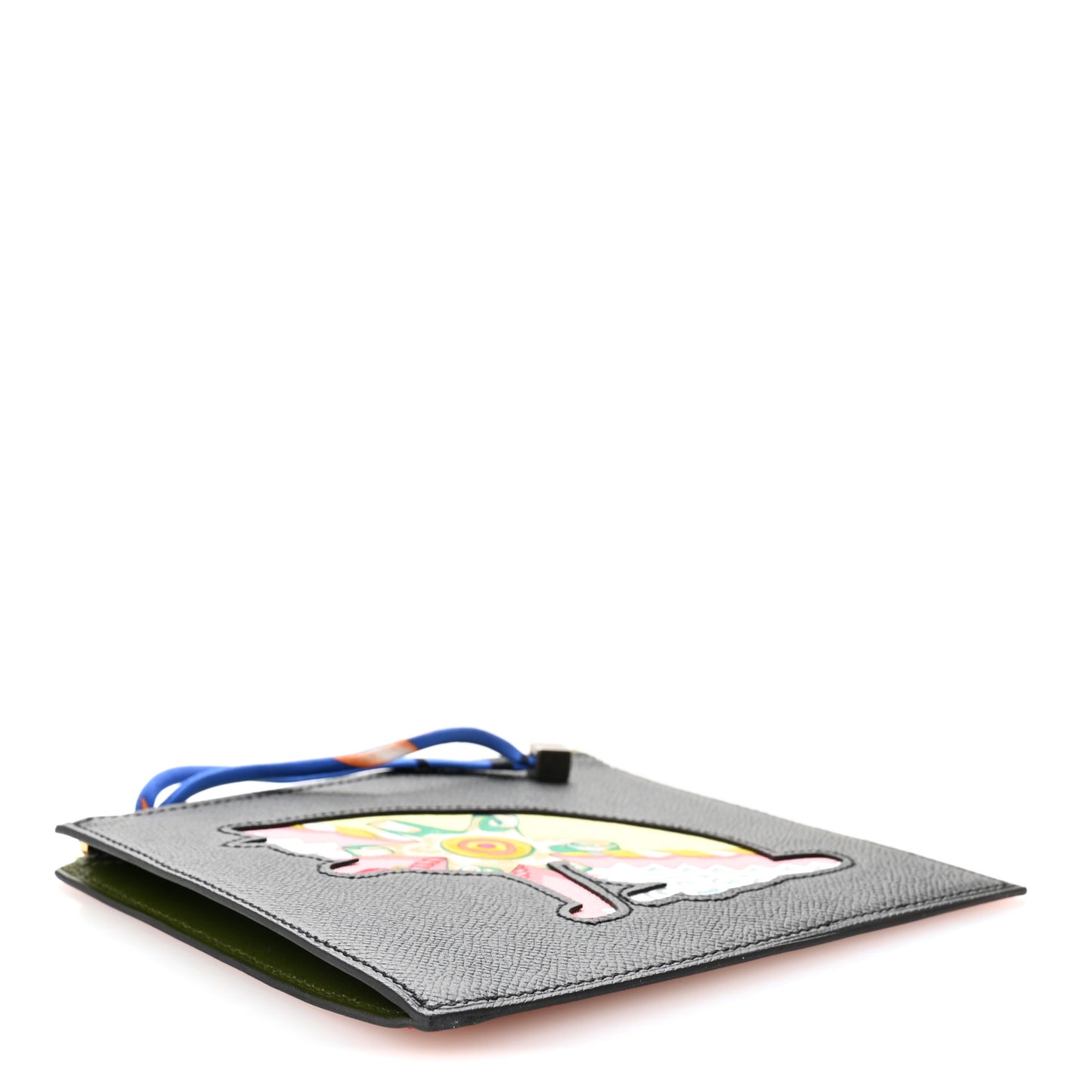 Epsom Swift Petit H Cat Flat Case Black Multicolor
