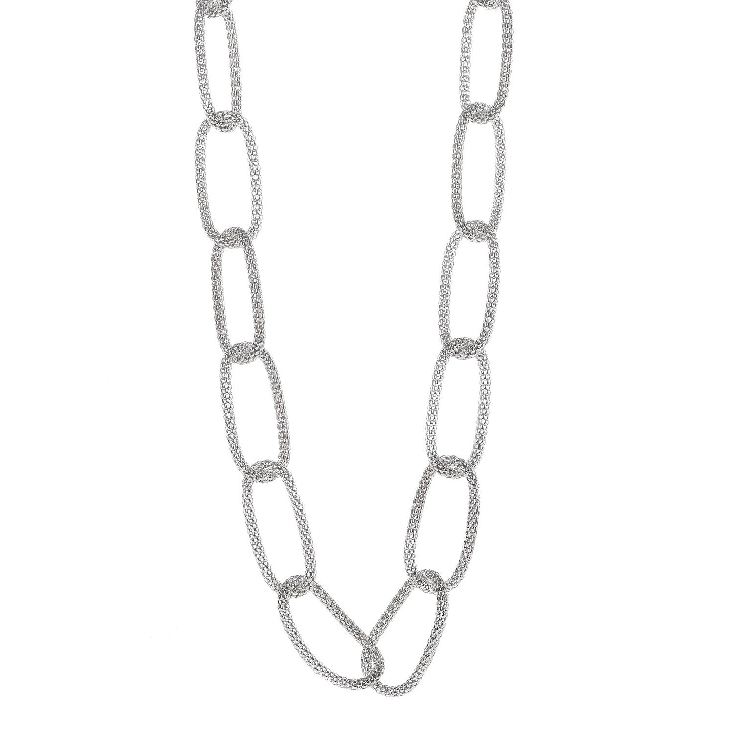 Sterling Silver Paloma Picasso Mesh Link Toggle Necklace