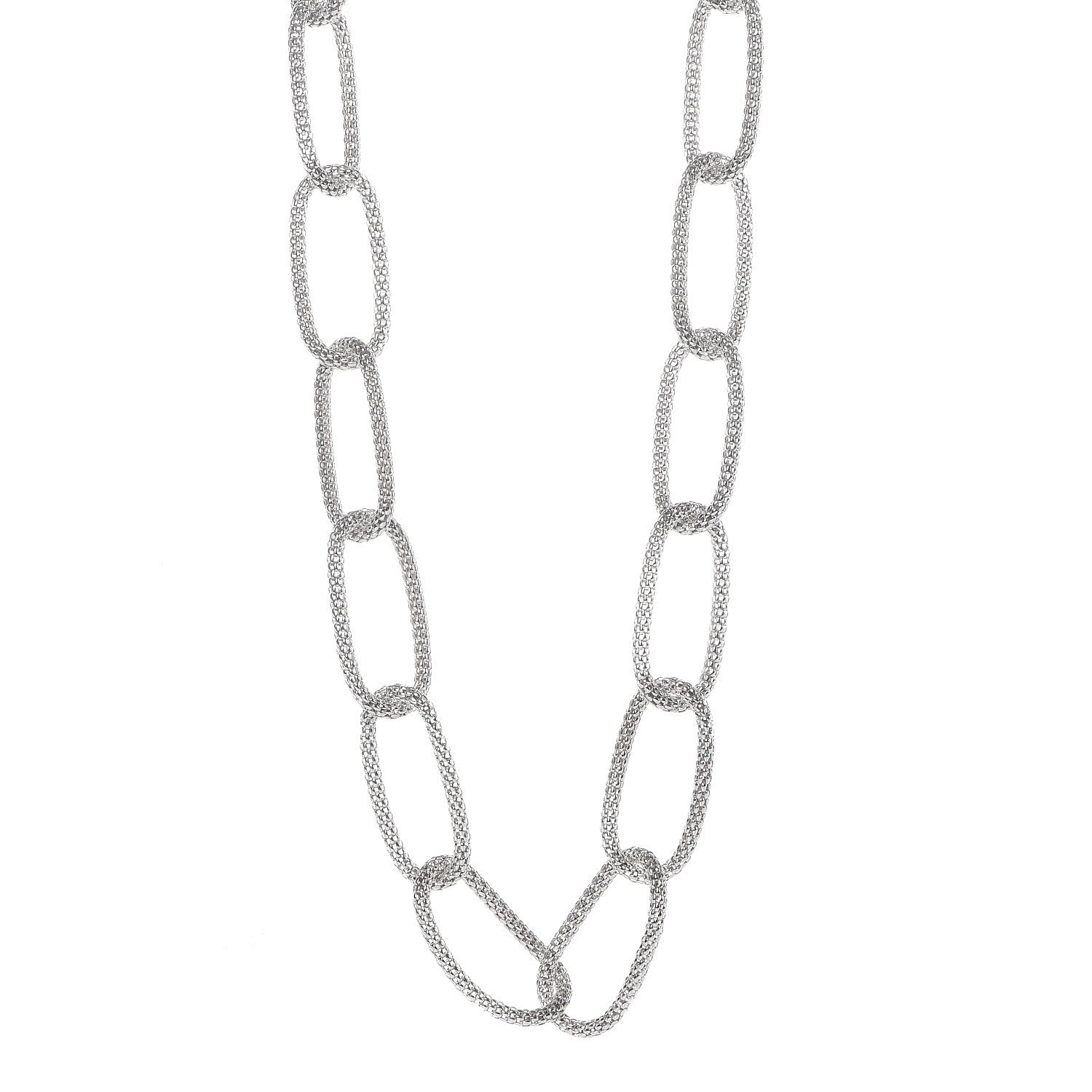 Tiffany Sterling Silver Paloma Picasso Mesh Link Toggle Necklace 1 of 5