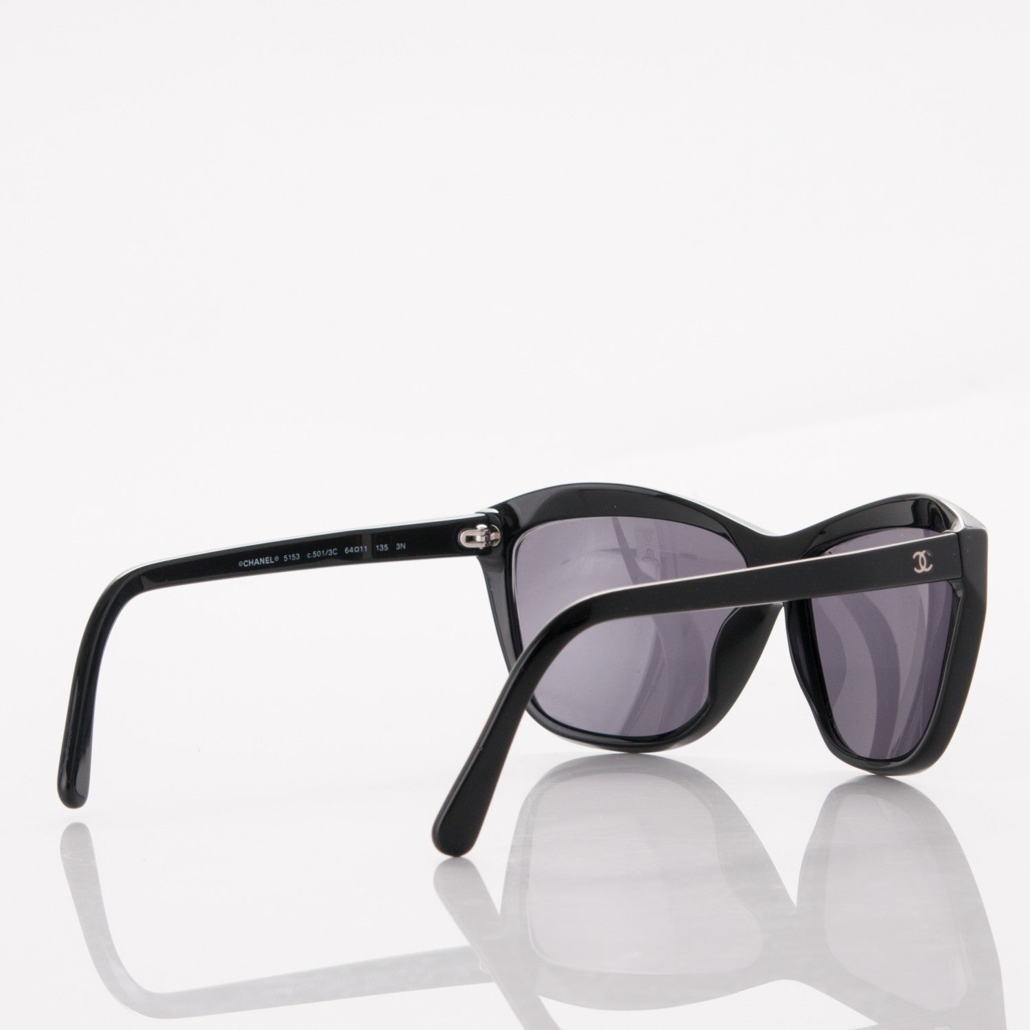 Chanel CC Sunglasses 5153 Black 4 of 7