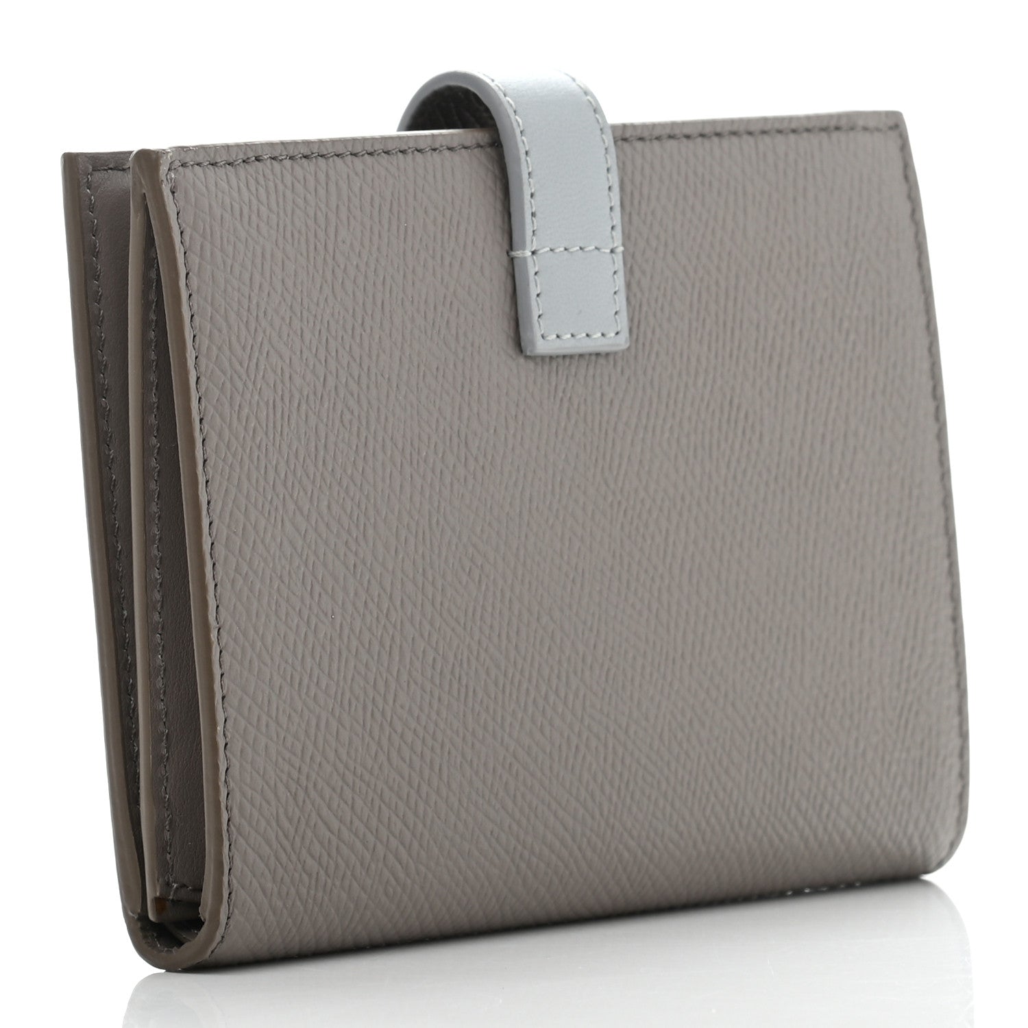 Celine Grained Calfskin Medium Multifunction Strap Wallet Pebble Mineral 3 of 8