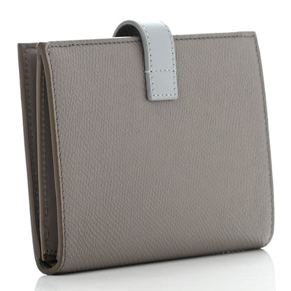 Celine Grained Calfskin Medium Multifunction Strap Wallet Pebble Mineral 3 of 8