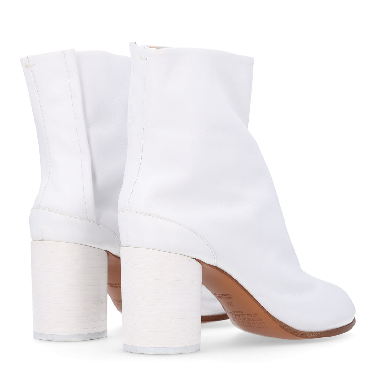 Nappa Tabi Ankle 80mm Boots 39 White