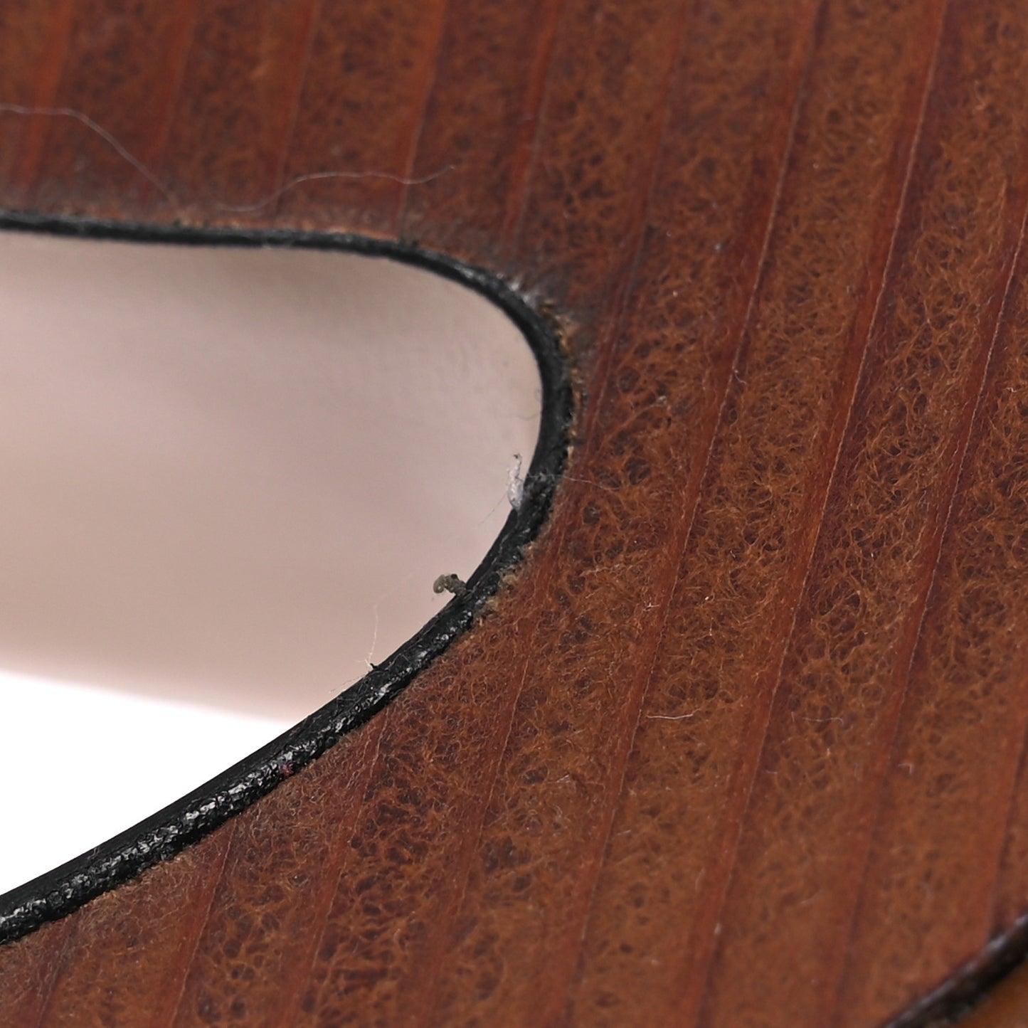 Cosmos Softy Calfskin Wooden Interlocking G Cut-Out 30/120mm Platform Sandals 35.5 Cuir