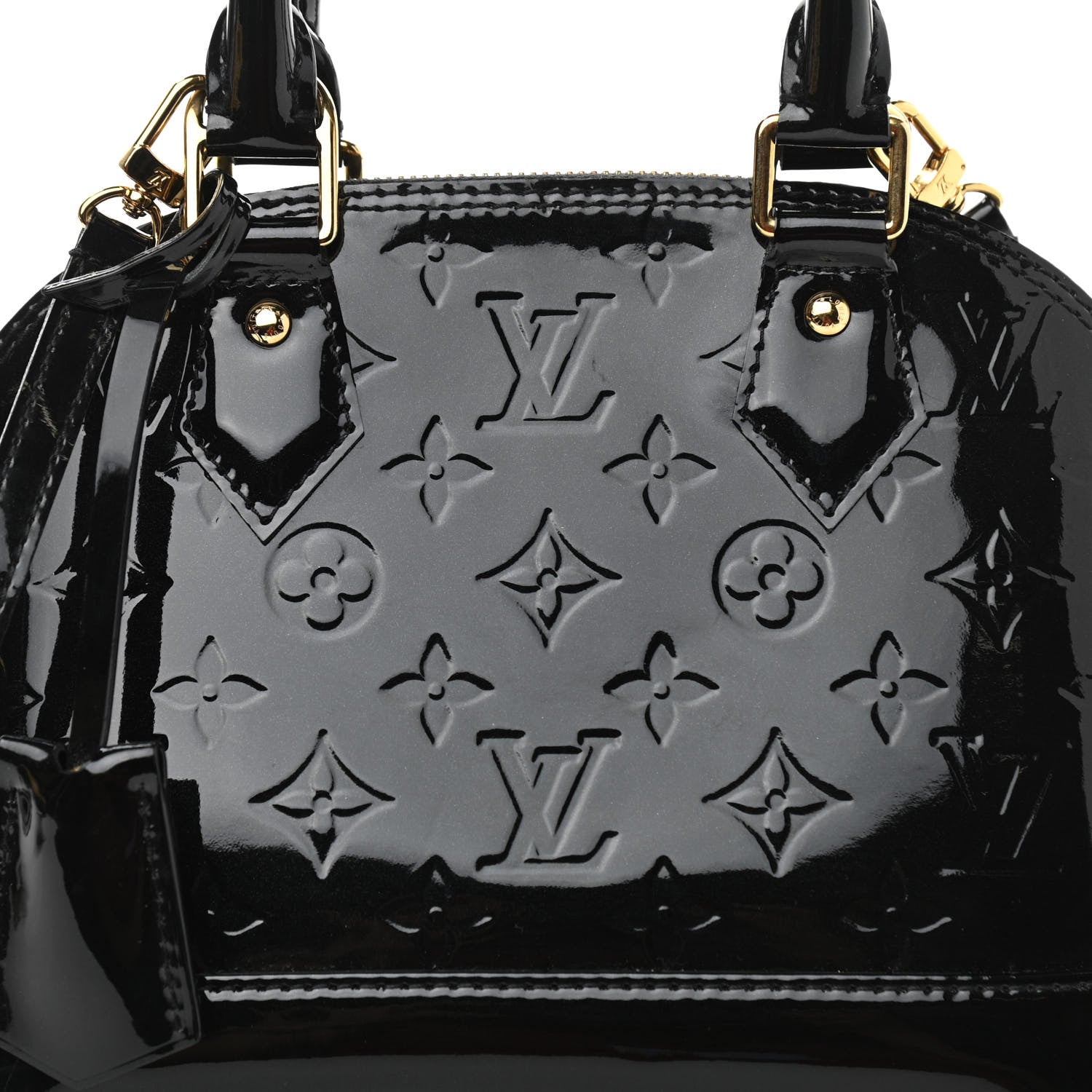 Louis Vuitton Vernis Alma BB Noir Magnetique 8 of 11