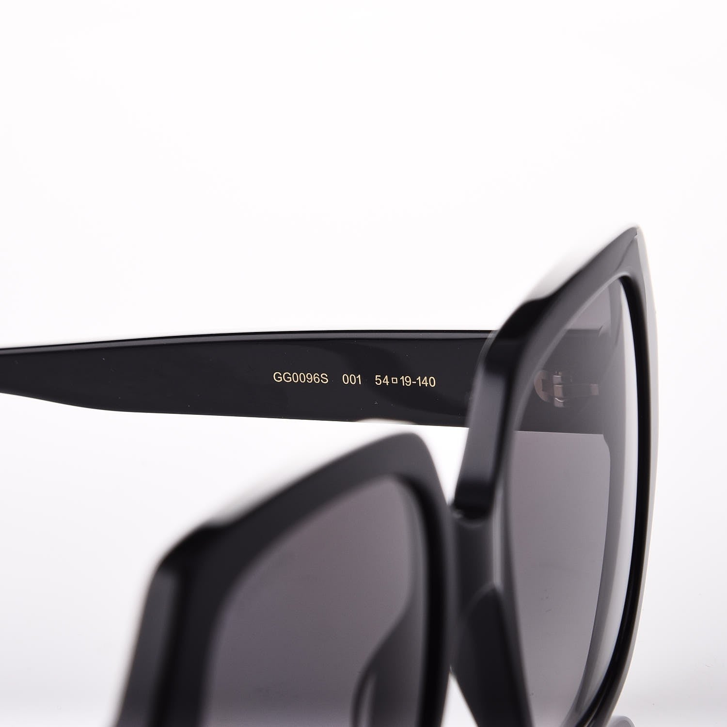 Gucci Acetate Square Frame GG 0096S Sunglasses Black 5 of 8