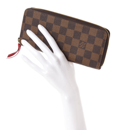Louis Vuitton Damier Ebene Clemence Wallet Cherry 2 of 7