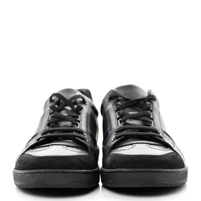 Christian Dior Calfskin Suede Logo Sneakers 40 Black 2 of 9