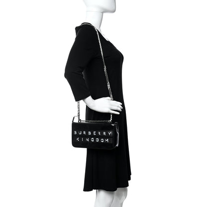 Burberry Patent Kingdom Flap Crossbody Black 2 of 9