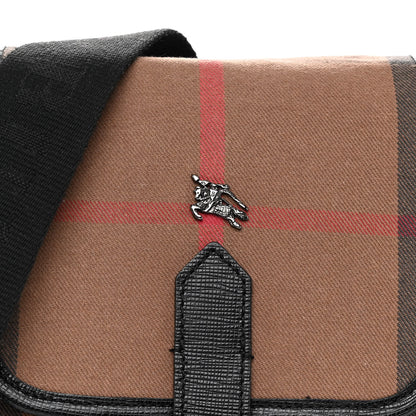 Burberry Canvas Mega Check Crossbody Bag Black 7 of 10