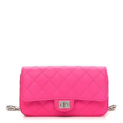 Chanel Goatskin Quilted 2.55 Reissue Flap Belt Bag Fluorescent Pink 1 of 10