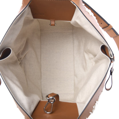 Loewe Calfskin Small Crochet Hammock Shoulder Bag Tan 4 of 8