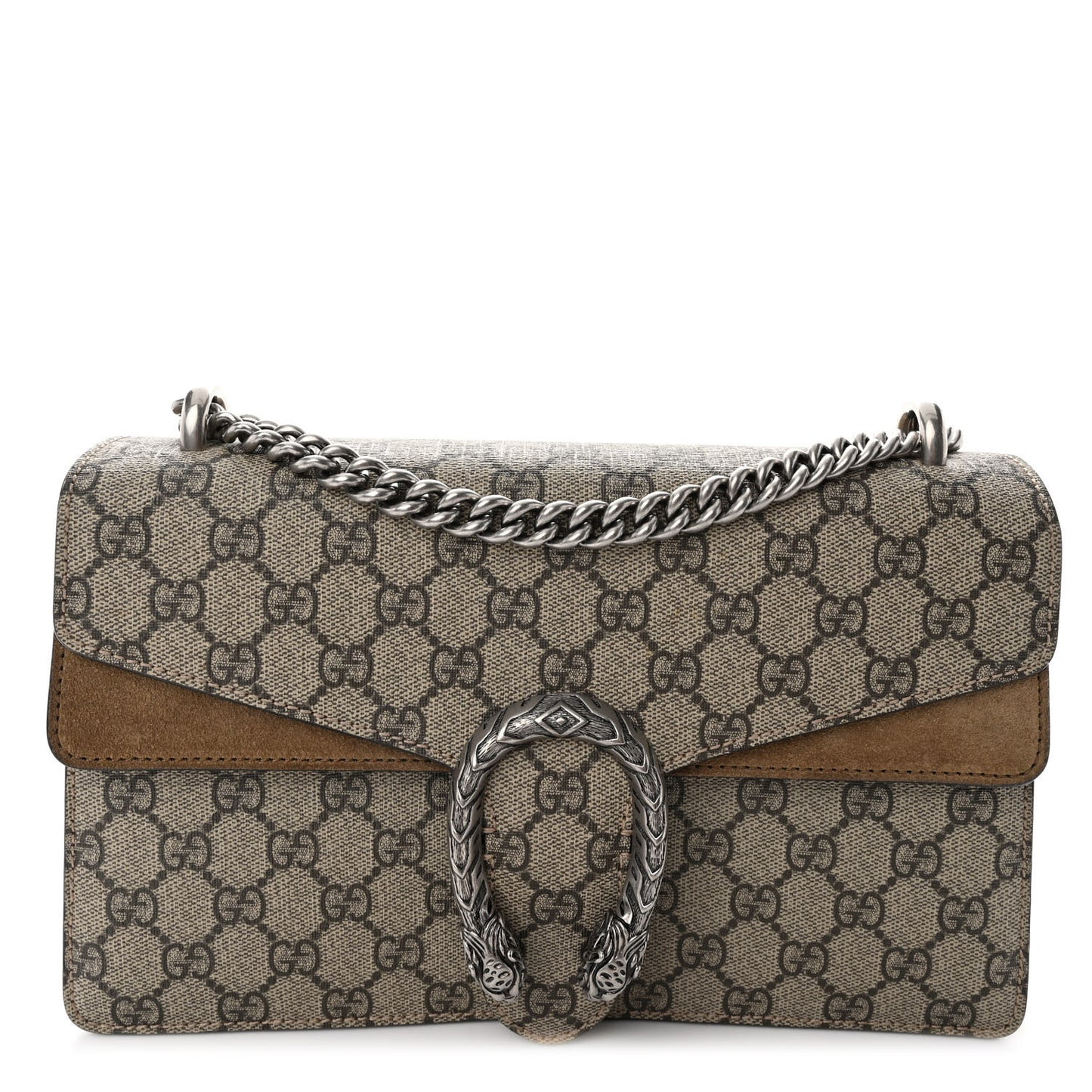 GG Supreme Monogram Small Dionysus Shoulder Bag Taupe