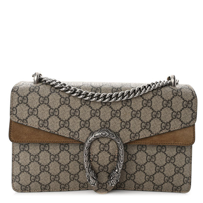 Gucci GG Supreme Monogram Small Dionysus Shoulder Bag Taupe 1 of 10
