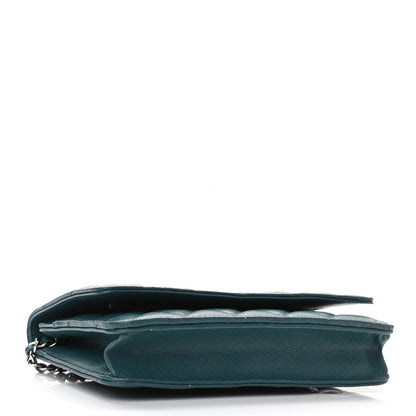 Chanel Caviar Quilted Wallet On Chain WOC Turquoise 7 of 21