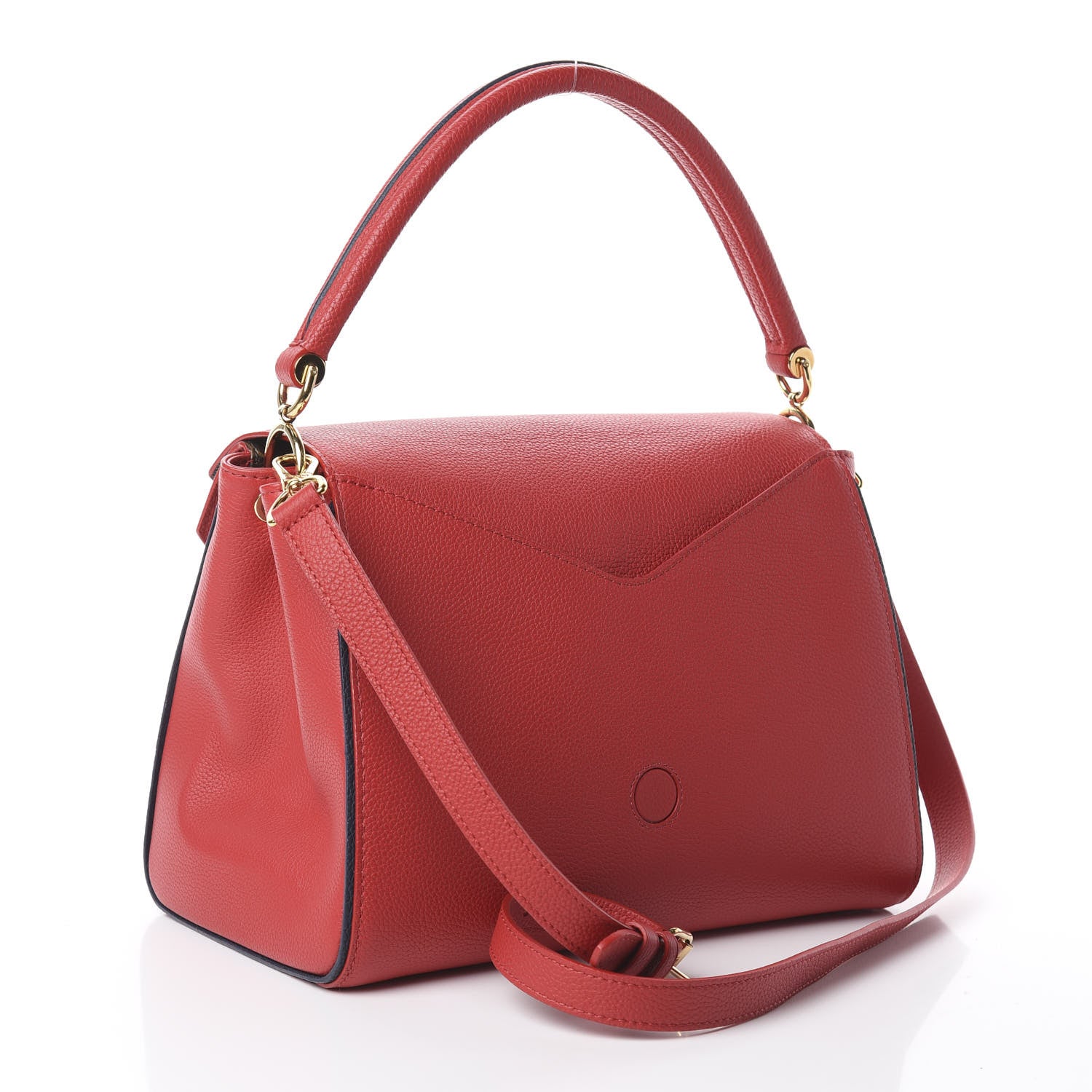 Louis Vuitton Grained Calfskin Monogram Double V Rubis 2 of 8
