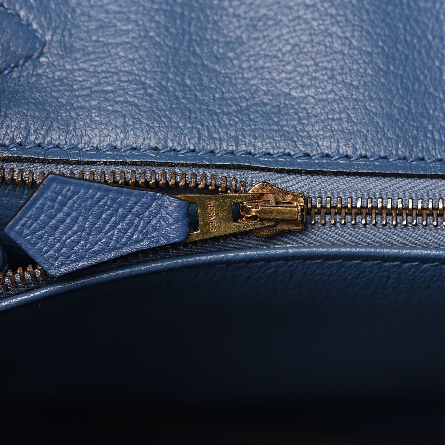 Epsom Birkin 30 Bleu