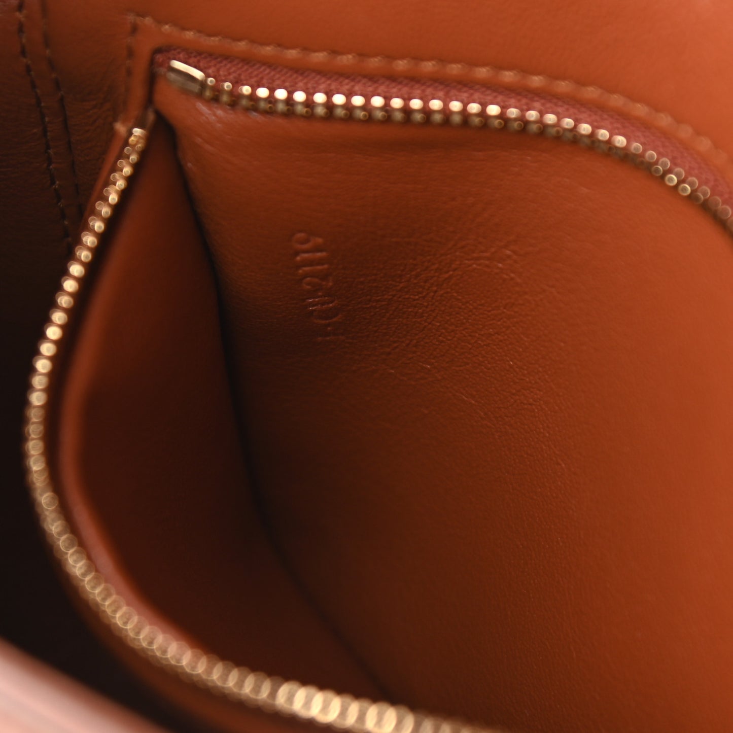 Calfskin Crocodile Embossed Medium Tassel Bag Tan