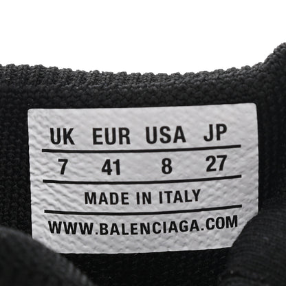 Balenciaga Neoprene Knit Womens Speed Sneakers 41 Black White 8 of 8
