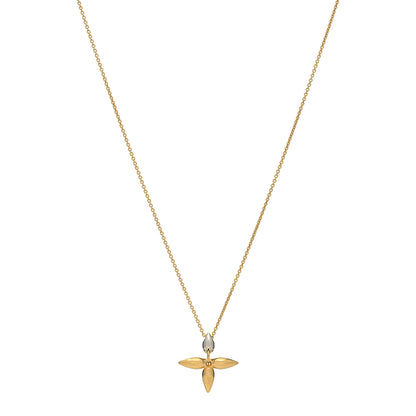 Louis Vuitton Louisette Necklace Silver Gold 1 of 5