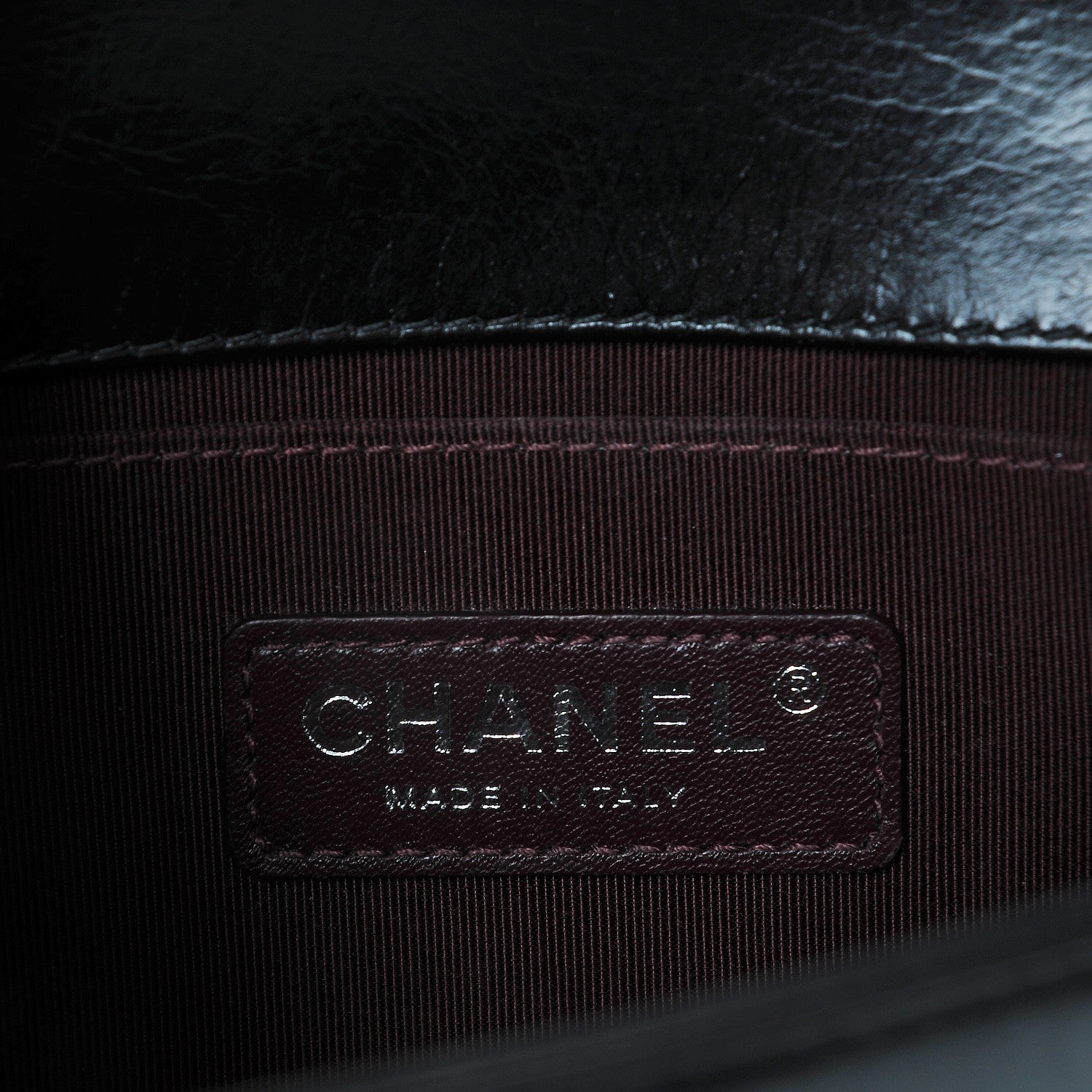 Chanel Glazed Calfskin Small Boy Chained Flap Black 6 of 8