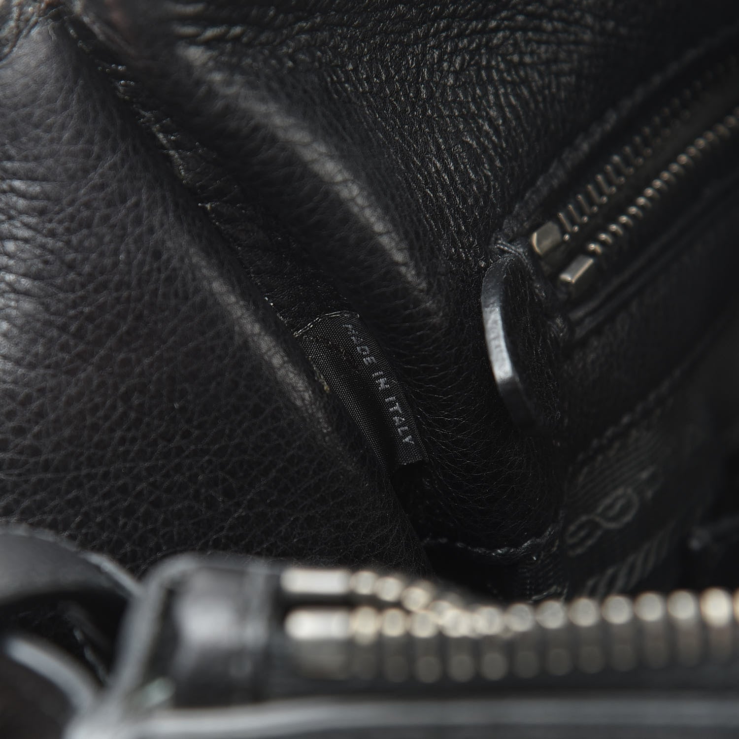 Prada Glace Calf Small Twin Pocket Tote Black 7 of 25