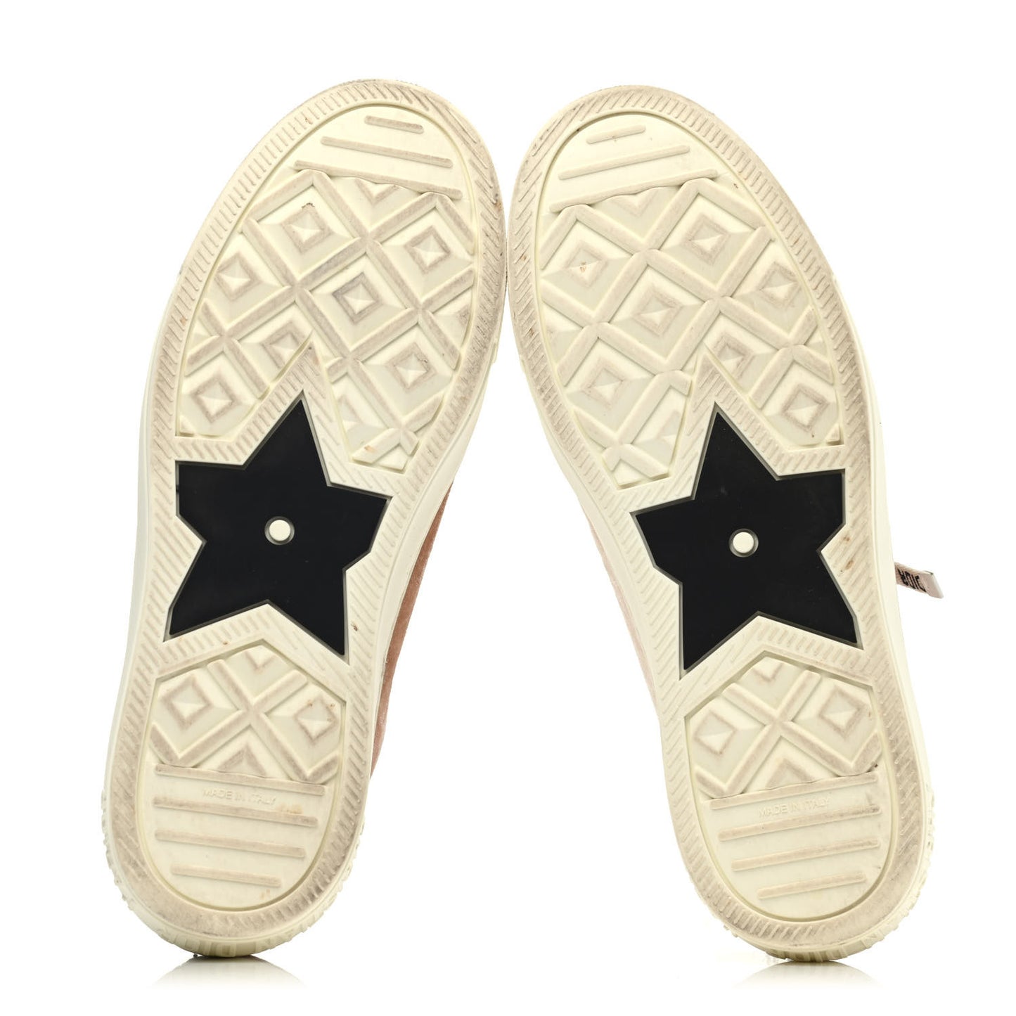 Velvet Walk'N'Dior Low Top Sneakers 36 Nude