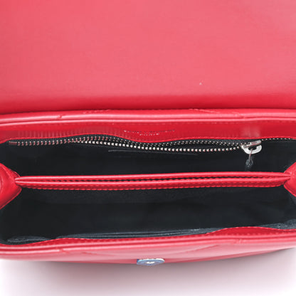 Saint Laurent Calfskin Y Quilted Monogram Toy Loulou Crossbody Bag New Lipstick 5 of 10