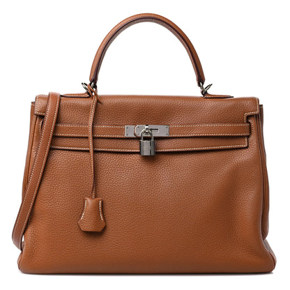 Hermes Togo Kelly Retourne 35 Gold 1 of 16