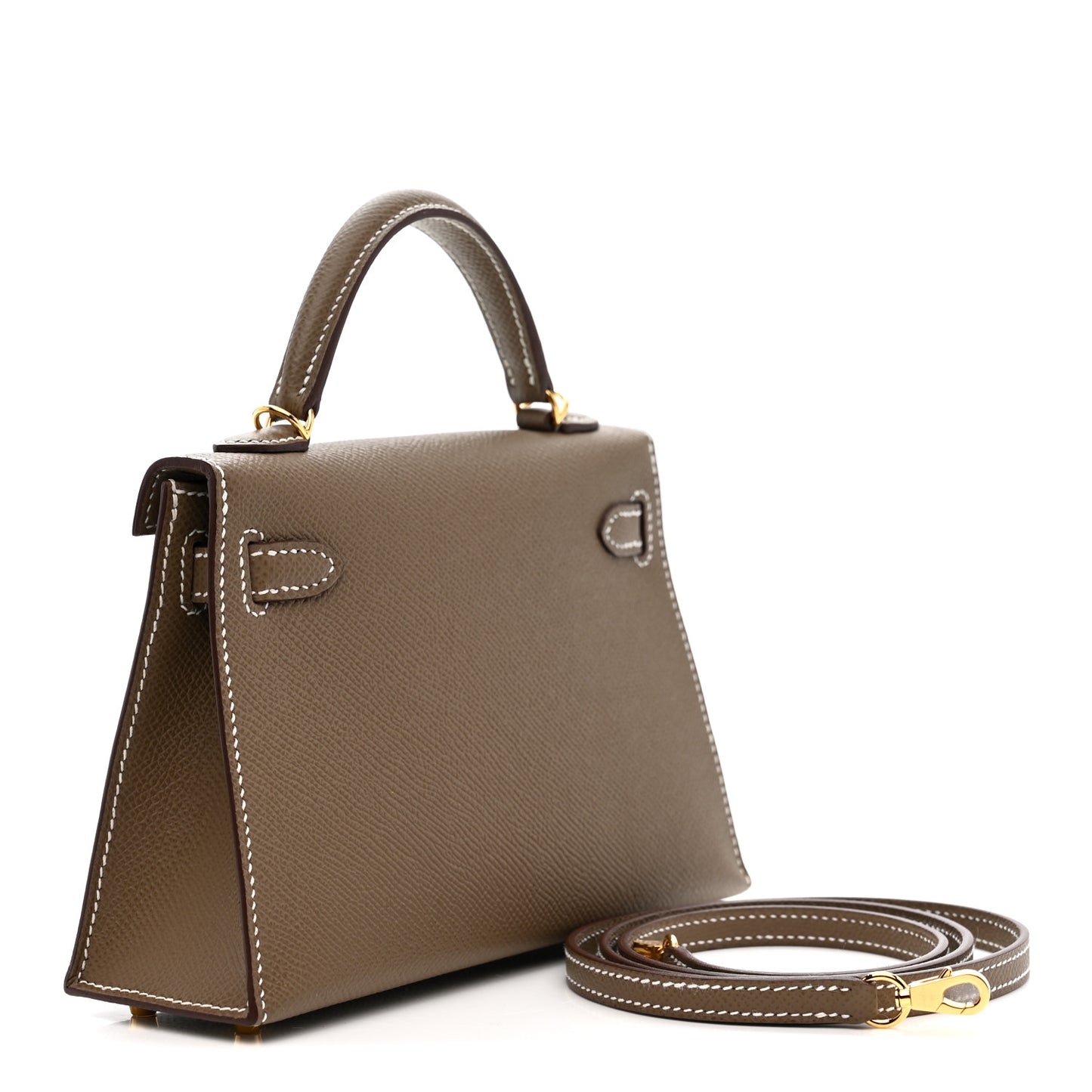 Epsom Mini Kelly Sellier 20 Etoupe