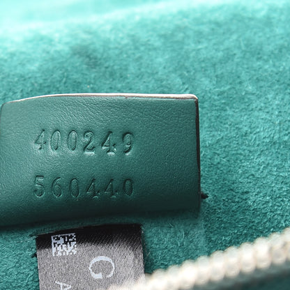 Gucci GG Supreme Monogram Willow Hill Embroidered Small Dionysus Shoulder Bag Emerald 7 of 14
