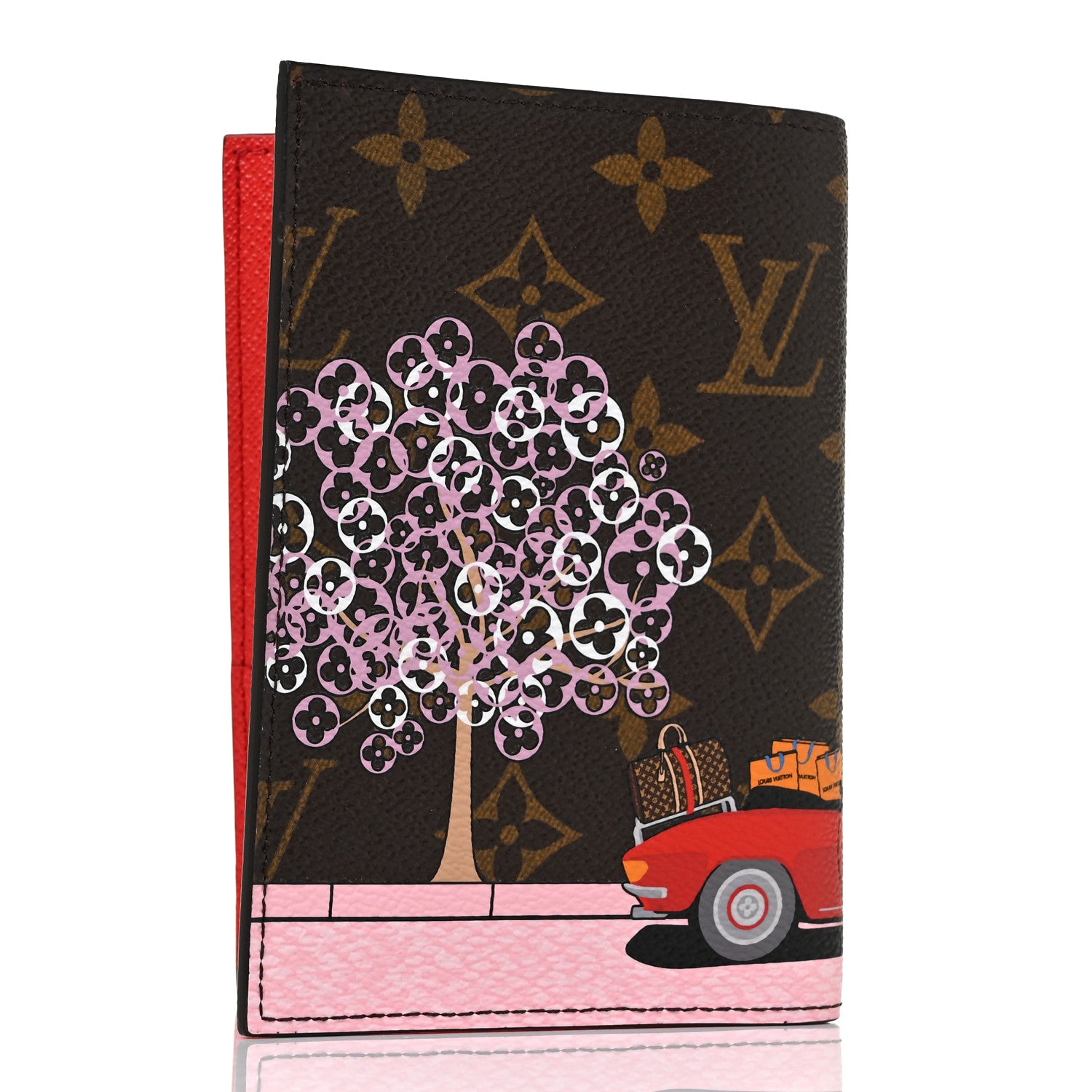 Louis Vuitton Monogram 2019 Christmas Animation Passport Cover Rouge 3 of 9
