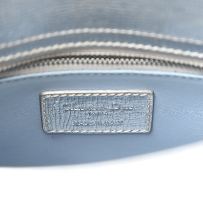 Christian Dior Metallic Grained Calfskin Cannage Small My ABCDior Lady Dior Silver 6 of 10