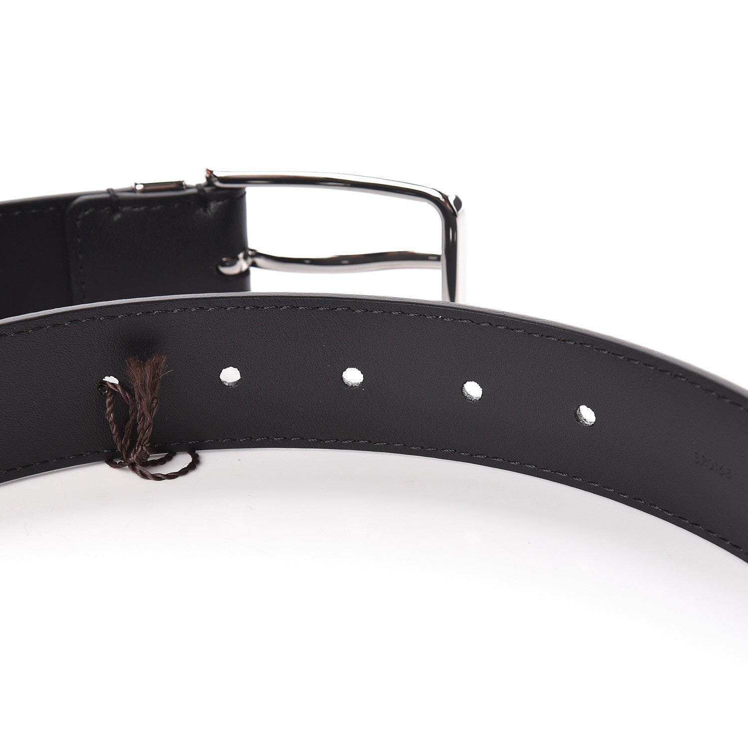 Louis Vuitton Calfskin 35mm Pont Neuf Belt 75 30 Black 5 of 9
