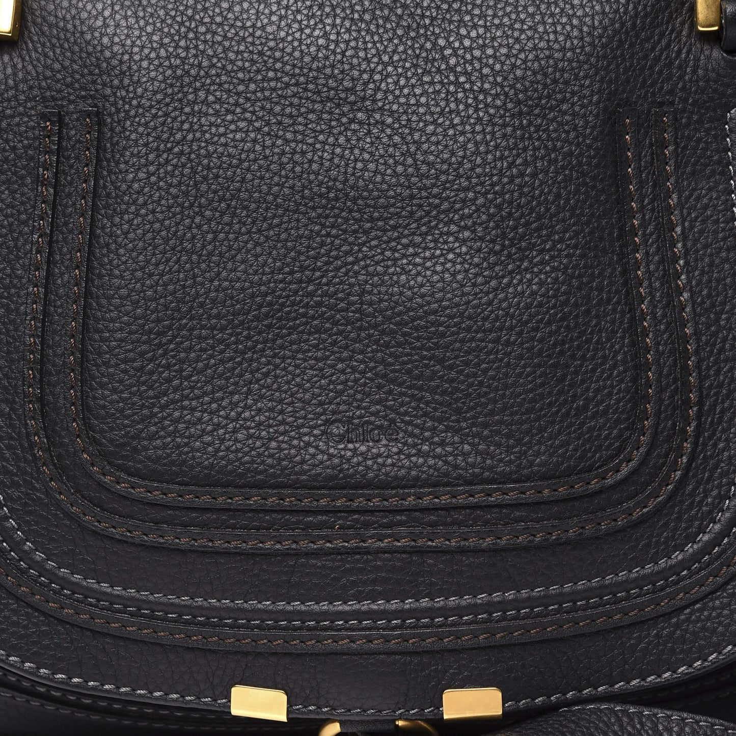 Calfskin Medium Marcie Satchel Black