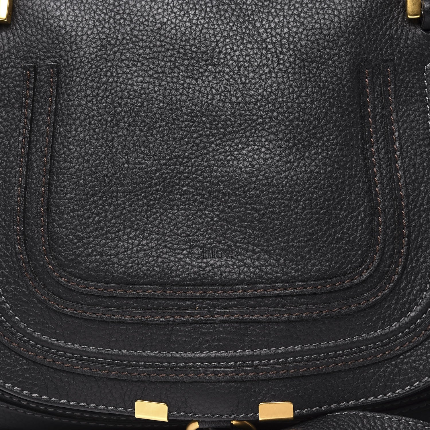 Chloe Calfskin Medium Marcie Satchel Black 9 of 9