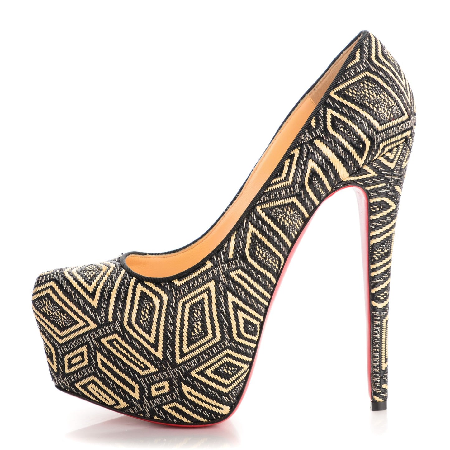 Panama Geometrico Daffodile 160 Pumps 39 Black