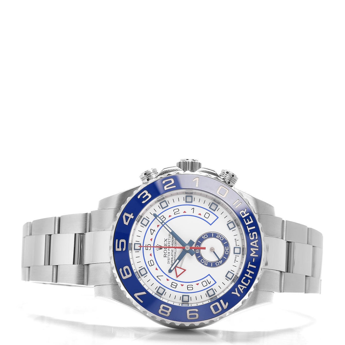 Stainless Steel 44mm Oyster Perpetual Date Yacht-Master II Watch White 116680